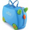 Detský kufor na kolieskach Trunki modrý jazdiaci kufor príručná batožina do kabíny Detský kufor na kolieskach Trunki modrý jazdiaci kufor príručná batožina do kabíny