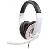 Slúchadlá GEMBIRD MHS-001 Gaming glossy white, mikrofón Slúchadlá GEMBIRD MHS-001 Gaming glossy white, mikrofón