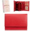 Brødrene Dámska kožená peňaženka s RFID ochranou | červená G-25MN/RED Brødrene Dámska kožená peňaženka s RFID ochranou | červená G-25MN/RED