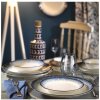 Asir | 24-dielna jedálenská súprava, biela/modrá, porcelán | 710KTP2742 Asir | 24-dielna jedálenská súprava, biela/modrá, porcelán | 710KTP2742