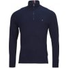 Tommy Hilfiger svetre PIMA ORG CTN CASHMERE ZIP MOCK modrá