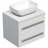 Kúpeľňová skrinka s doskou SAT Cube Way 60x53x46 cm biely lesk CUBE461603BI45 Kúpeľňová skrinka s doskou SAT Cube Way 60x53x46 cm biely lesk CUBE461603BI45