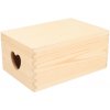 ČistéDrevo Drevený box so srdiečkami ČistéDrevo Drevený box so srdiečkami