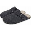 Vlnka Dámske barefoot vlnené papuče Michaela sivá