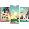 Sablio Obraz - 3-dílný Pirát - 75x50 cm Sablio Obraz - 3-dílný Pirát - 75x50 cm