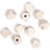 Drevené korálky mnohosten 14mm 10ks - prírodné Drevené korálky mnohosten 14mm 10ks - prírodné