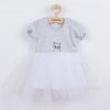 Dojčenské šatôčky s tylovou sukienkou New Baby Wonderful ružové Farba: Sivá, Veľkosť: 80 (9-12m)