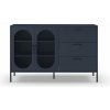 Tmavomodrá komoda 140x90 cm Diora – Marckeric Tmavomodrá komoda 140x90 cm Diora – Marckeric