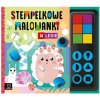 Pečiatkové maľovanky v lese Pečiatkové maľovanky v lese