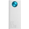 Baseus Amblight powerbanka s digitálnym displejom QC 30000mAh Overseas Edition biela Baseus Amblight powerbanka s digitálnym displejom QC 30000mAh Overseas Edition biela