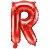 PartyDeco Fóliový balón Mini - Písmeno R 35 cm červený PartyDeco Fóliový balón Mini - Písmeno R 35 cm červený