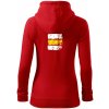 Turistická značka - žltá - Mikina dámska trendy zipper s kapucňou - L ( Červená ) Turistická značka - žltá - Mikina dámska trendy zipper s kapucňou - L ( Červená )