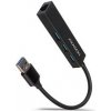 AXAGON HMA-GL3A, USB 3.2 Gen 1 hub, porty 3x USB-A + Gigabit Ethernet, kovový, kábel USB-A 20cm AXAGON HMA-GL3A, USB 3.2 Gen 1 hub, porty 3x USB-A + Gigabit Ethernet, kovový, kábel USB-A 20cm