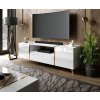 TV STOLÍK SANTINO NA NOŽIČKÁCH BIELY LESK / ZLATÝ 158 cm TV STOLÍK SANTINO NA NOŽIČKÁCH BIELY LESK / ZLATÝ 158 cm