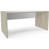 Viva 2 Kancelársky stôl Viva, 160 x 80 x 75 cm, rovné vyhotovenie, dub oyster/biely Viva 2 Kancelársky stôl Viva, 160 x 80 x 75 cm, rovné vyhotovenie, dub oyster/biely