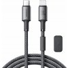 Joyroom 99360 s magnetickým organizérom USB Typ-C / Lightning 30W, 1,2m, šedý Joyroom 99360 s magnetickým organizérom USB Typ-C / Lightning 30W, 1,2m, šedý