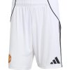 Adidas Manchester United kraťasy / trenky pánske (2025-2026) domáce biele Adidas Manchester United kraťasy / trenky pánske (2025-2026) domáce biele