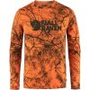 Tričko Fjällräven Värmland Wool LS M Orange Multi Camo - L Tričko Fjällräven Värmland Wool LS M Orange Multi Camo - L