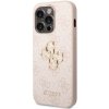 Guess PU 4G Metal Logo Zadní Kryt pro iPhone 14 Pro Pink GUHCP14L4GMGPI Guess PU 4G Metal Logo Zadní Kryt pro iPhone 14 Pro Pink GUHCP14L4GMGPI