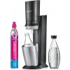 SodaStream Crystal 3.0 Black + 2x náhradní láhev nová verze s s funkcí Quick Connect SodaStream Crystal 3.0 Black + 2x náhradní láhev nová verze s s funkcí Quick Connect