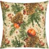 Bellatex Polštářek VÁNOCE, Šišky a jablka - 45x45 cm Bellatex Polštářek VÁNOCE, Šišky a jablka - 45x45 cm