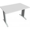 Rokovací stôl Flex, 120x75,5x80 cm, biely/kov Hobis Rokovací stôl Flex, 120x75,5x80 cm, biely/kov Hobis