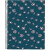 Miquelrius poznámkový blok Blue Daisies A4 linajkový 120 listov