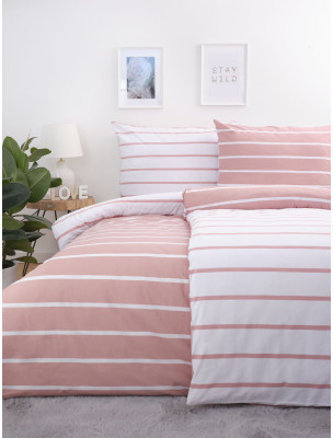 MKLozkoviny.sk bavlna obliečky na 2 postele Kamala růžové 140x200 70x90