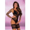 LivCo Corsetti Body Hawain Black Collection Fashion - Čierna
