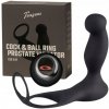 Teazers Cock & Ball Ring Prostate Vibrator with Remote Control Black