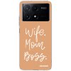 Picasee silikonový průhledný obal pro Xiaomi Poco X6 Pro - Boss Mama Picasee silikonový průhledný obal pro Xiaomi Poco X6 Pro - Boss Mama