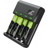 Green Cell GC VitalCharger set a dobíjacie batérie NiMH 2x AA 2000mAh 2x AAA 800mAh Green Cell GC VitalCharger set a dobíjacie batérie NiMH 2x AA 2000mAh 2x AAA 800mAh
