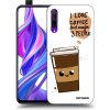 Picasee silikónový čierny obal pre Honor 9X Pro - Cute coffee Picasee silikónový čierny obal pre Honor 9X Pro - Cute coffee