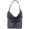 Mondo Italia Tmavomodrá kožená kabelka na rameno 631 Modrá Mondo Italia Tmavomodrá kožená kabelka na rameno 631 Modrá