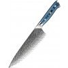 IZMAEL Damaškový kuchynský nôž Tukami Chef/Modrá 21 cm