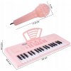 Ružové pianko MalPlay s 37 klávesmi a mikrofónom Ružové pianko MalPlay s 37 klávesmi a mikrofónom
