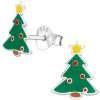 Olivie Strieborné náušnice VIANOČNÝ STROMČEK 7184 Ag 925; ≤0,4 g. Olivie Strieborné náušnice VIANOČNÝ STROMČEK 7184 Ag 925; ≤0,4 g.