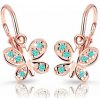 Cutie Jewellery Detské náušnice z ružového zlata C2748-10-X-4 svetlo zelená Cutie Jewellery Detské náušnice z ružového zlata C2748-10-X-4 svetlo zelená