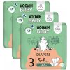 MOOMIN Baby 3 eko plienky mesačné balenie midi 5-8 kg 144 kusov MOOMIN Baby 3 eko plienky mesačné balenie midi 5-8 kg 144 kusov