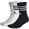 adidas C LIN CREW 3P biela čierna sivá L adidas C LIN CREW 3P biela čierna sivá L
