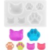 Silikónová odlievacia forma - mačky a labky Silikónová odlievacia forma - mačky a labky