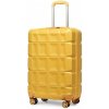 KONO Cestovný kufor - malý ABS plastový žltý KONO Cestovný kufor - malý ABS plastový žltý