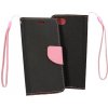 Fancy Book case - Honor 10 Lite Černo-růžové
