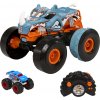 Hot Wheels Monster Trucks na diaľkové ovládanie konvertibilný Rhinomite 1:12 s hračkárskym kamiónom Race Ace 1:64 Hot Wheels Monster Trucks na diaľkové ovládanie konvertibilný Rhinomite 1:12 s hračkárskym kamiónom Race Ace 1:64