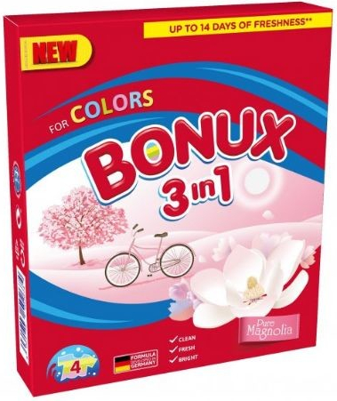 Bonux Colors Pure Magnolia prací prášok 400 g 4 PD