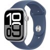 Apple Watch Series 10 42 mm Cellular strieborný hliník s denimovým športovým remienkom S/M MWX33QC/A Apple Watch Series 10 42 mm Cellular strieborný hliník s denimovým športovým remienkom S/M MWX33QC/A