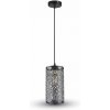 V-TAC Závesná lampa valec (3 farby), Matná čierna V-TAC Závesná lampa valec (3 farby), Matná čierna