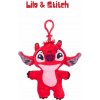 Prívesok na kľúče CurePink 3D s přezkou Disney Lilo & Stitch Stitch 10 x 10 x 5 cm KC24937LST ST
