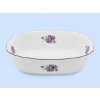 Misa šalátová štvorhranná 26cm talianska Fialky český porcelán Dubí Misa šalátová štvorhranná 26cm talianska Fialky český porcelán Dubí
