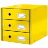 LEITZ Zásuvkový box Leitz Click & Store 3 zásuvky žltý LEITZ Zásuvkový box Leitz Click & Store 3 zásuvky žltý